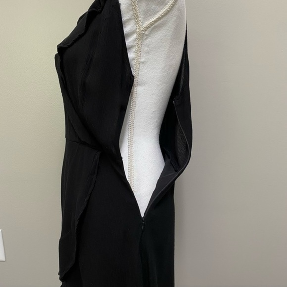 ZARA DENIM Faux Wrap Dress with tie back detail - Picture 6 of 10